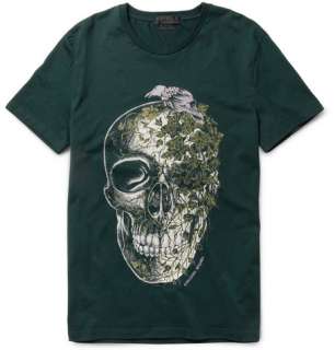 Clothing  T shirts  Crew necks  Skull and Ivy Print 