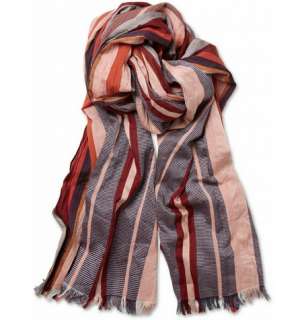  Accessories  Scarves  Printed scarves  Striped Silk 