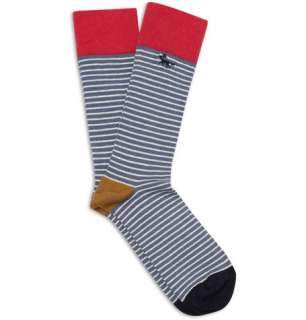  Accessories  Socks  Casual socks  Striped Cotton 