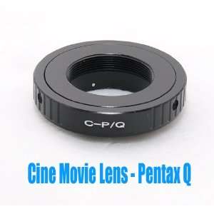   Mount Cine Movie lens to Pentax Q Digital Camera Adapter: Camera