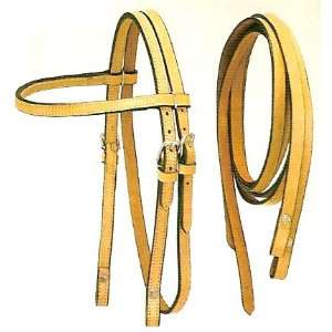 MINI MINIATURE HORSE Leather Browband Bridle & Reins  