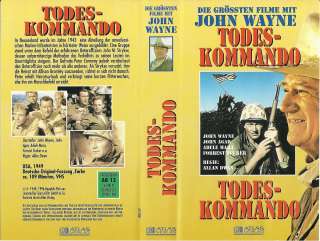 VHS) Todeskommando   John Wayne, John Agar, Adele Mara, Forrest 