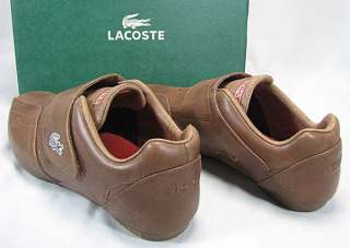LACOSTE Protect Strap SC Leder Sneaker braun NEU  