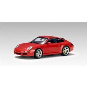   911 997 Carrera S Diecast Car Model 1/43 Autoart Red: Toys & Games