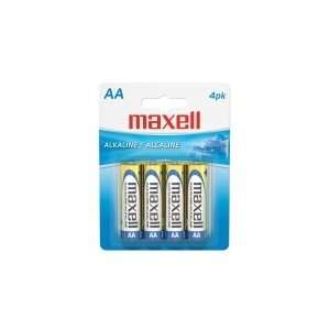 Maxell 723465 4/ PACK ALKALINE GOLD AA 1.5 VOLT BLISTER CARDS BATTERY 