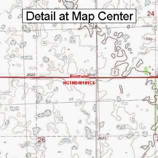   Map   Berthold, North Dakota (Folded/Waterproof)