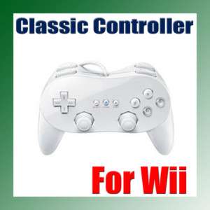 Classic Pro Controller for Nintendo Wii Remote White  