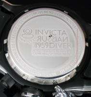Invicta Mens Russian Diver Collection Chronograph Black IP Stainless 