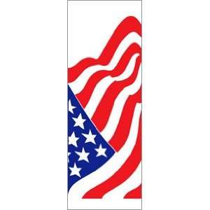  30 x 84 in. Seasonal Banner American Flag Patio, Lawn 