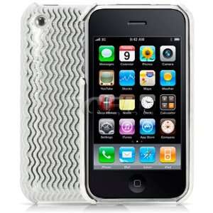    SILVER WAVE HARD BACK COVER CASE FOR IPHONE 3G 3GS UK Electronics
