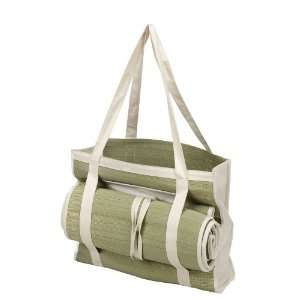  ECOLLECTION STRAW TOTE WITH MAT NATURAL