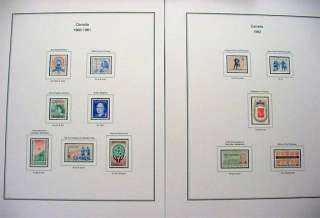 Canada 335 429 Color Stamp Album Pages   