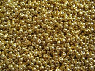 11/0 Japanese Toho Seed Beads Gold Galvanized #PF557  