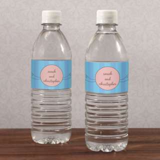 48ct PERSONALIZED WEDDING WATER BOTTLE LABELS STICKERS 068180013708 