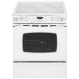  Maytag  MES5875BAF 30 Electric Range   Frosted White 