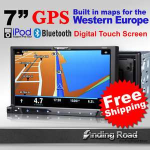 G2223E 7 2 DIN Detachable Car GPS Navigation DVD Stereo Radio IPOD 