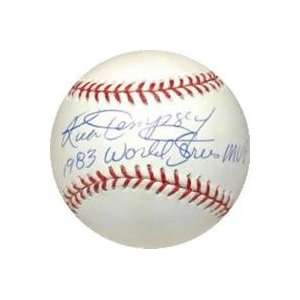   autographed Baseball inscribed 83 World Series MVP