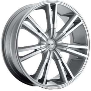 Boss 339 20x8.5 Silver Wheel / Rim 5x110 & 5x115 with a 38mm Offset 