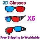 PAIRS of RED BLUE 3D GLASSES NVIDIA VISION CYAN MY