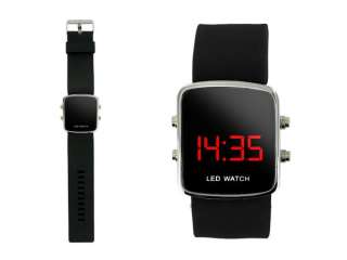   Uhr Damen Herren Digitaluhr Armbanduhr Watch mit LED Digital Anzeige