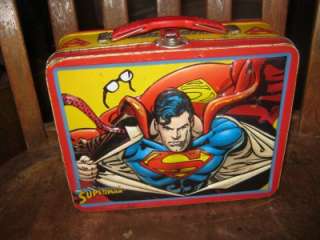 2000 DC COMICS COLLECTIBLE SUPERMAN TIN LUNCH BOX  