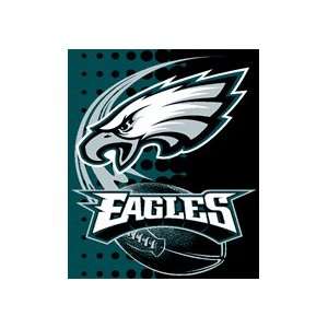  Philadelphia Eagles XL Royal Plush Flash Series Throw 
