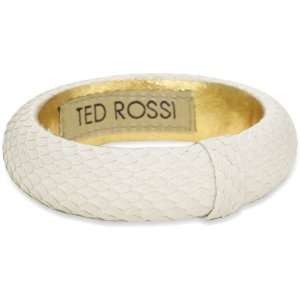   Ted Rossi Sorbet Shine Small Python Leather Bangle Bracelet Jewelry