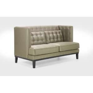  Noho Loveseat In A Satin Fabric Champagne