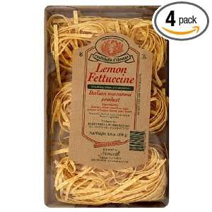 Rustichella Fettuccine Lemon, 8.8 Ounce Boxes (Pack of 4)  