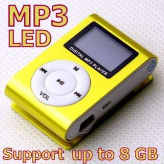 Mini Mp3 Players with LCD Screens 5 colors to choose one  
