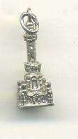 Vintage sterling CHICAGO WATER TOWER charm 3 D  