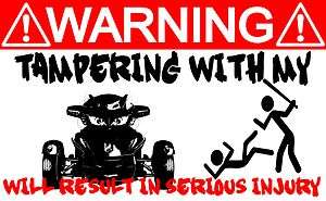 2011 Can Am Spyder RT Trike Motorcycle FARING WARNING FENDER DECAL 
