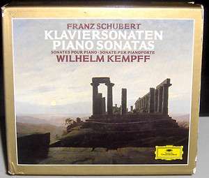 DGG 7 CD set Schubert Piano Sonatas   Wilhelm Kempff   GERMANY, OOP 