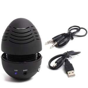 Mini USB EGG shape Black Portable Speaker for /MP4  