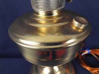   1900 ALADDIN NO. 12 BRASS CENTRAL DRAFT KEROSENE OIL LAMP  