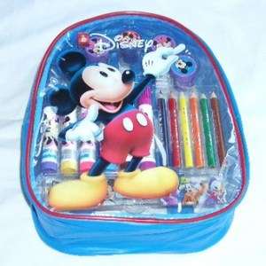 Disney Mickey Mouse Backpack with Stationery Art Set :)  