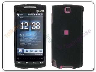 NEW BLACK RUBBERIZE HARD CASE COVER FOR AT&T HTC PURE  