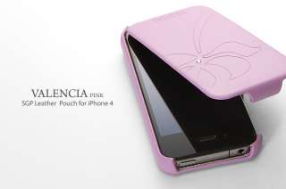 SGP Leather Pouch Case [Valencia Pink] for Apple iPhone 4S  