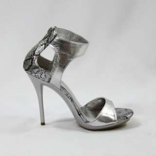   Auth Brand New Max Rave by BCBG Envy Silver Party High Heels Shoes