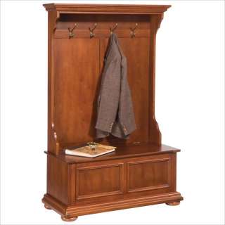 Home Styles Homestead Hall Tree in Distressed Warm Oak Finish [242037]
