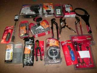 WHOLESALE LOT OF ASSORTED NAMEBRAND HAND TOOLS  
