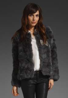 ANTIK BATIK Coralie Fur Jacket in Grey at Revolve Clothing   Free 