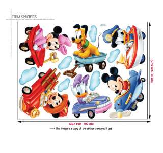 MICKEY & MINNEY MOUSE DISNEY CHARACTER WALL STICKERS  