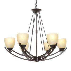 Hampton Bay Altham 6 Light 87 in. Bronze Chandelier 27703 at The Home 