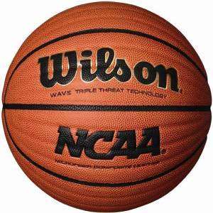 Wilson Mens NCAA Wave Game Ball Official Composite Basketball (29.5 