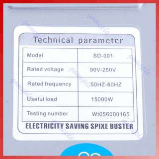US EU Plug Power Saving Electricity Energy Saver Box AC 90~250V  