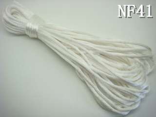 White/black Nylon Silk Jewelry Necklace thread Cord 2mm NF1  