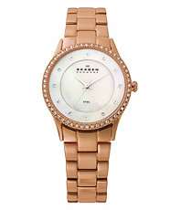 Skagen Rose Goldtone Glitz Bracelet Watch $145.00