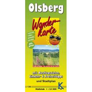 Wanderkarte Olsberg/ Wandelkaart Olsberg mit Ausflugszielen, Einkehr 