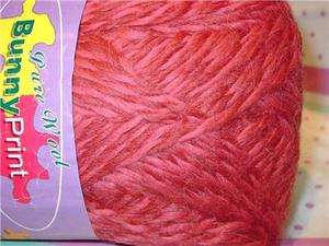 92 yds Worst Alpaca Wool Crimson Dark red Knitting Yarn  